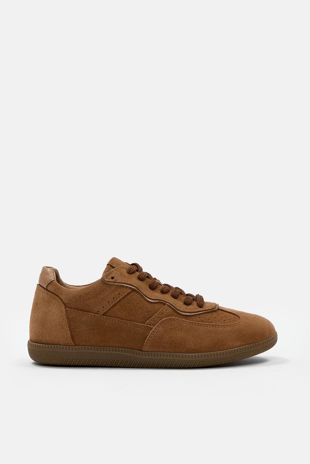 Mina Taba Süet Hakiki Deri Kadın Sneaker
