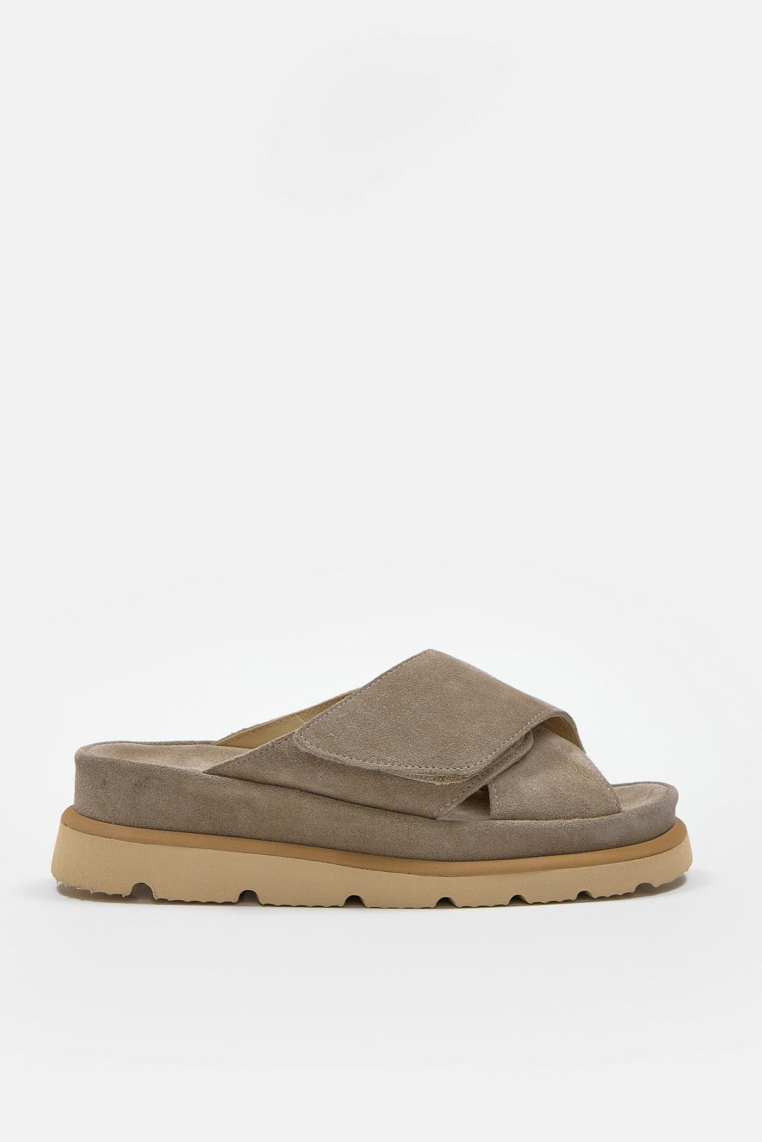 Nushi Vizon Süet Hakiki Deri Kadın Terlik