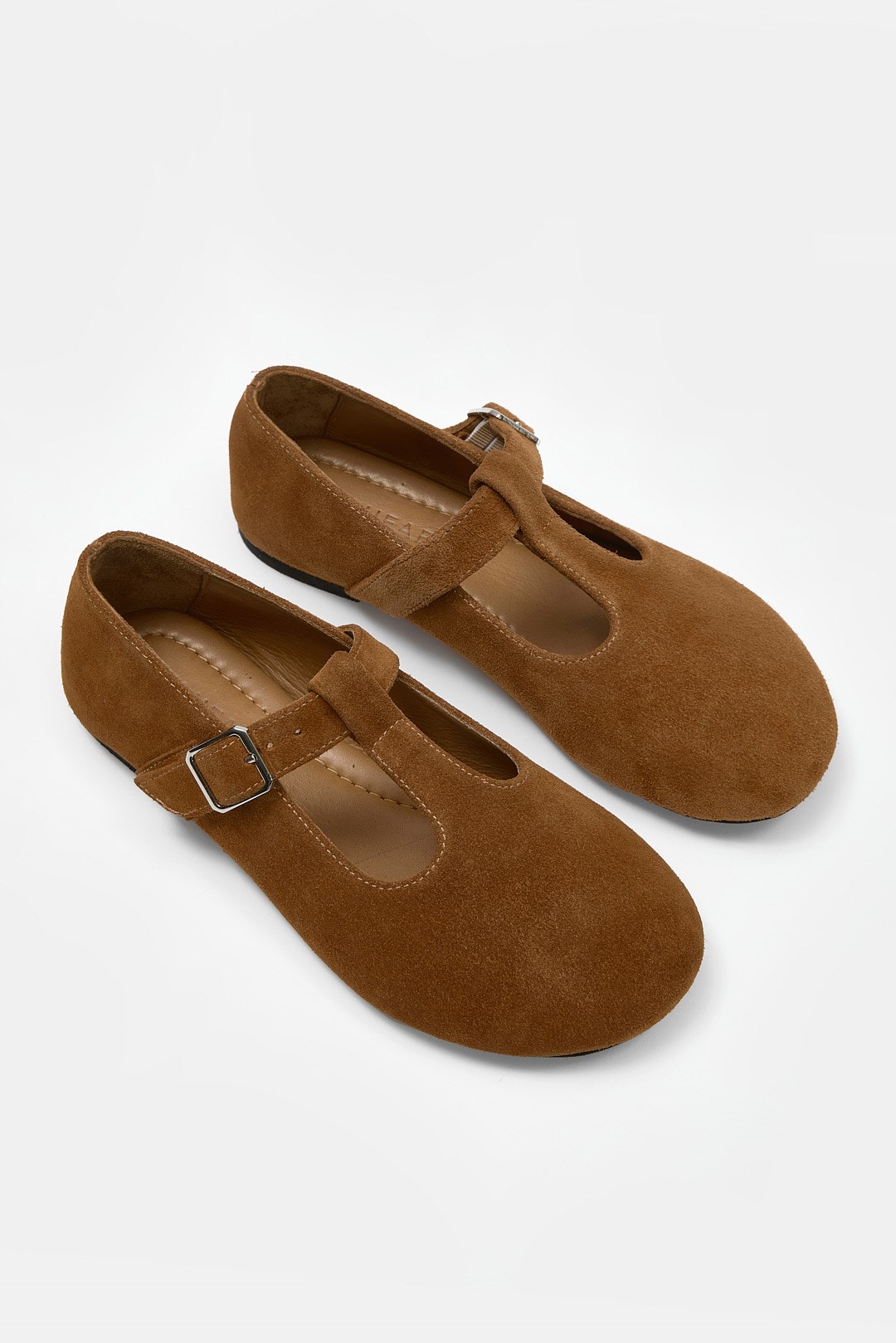 Pumpkin Taba Süet Hakiki Deri Babet