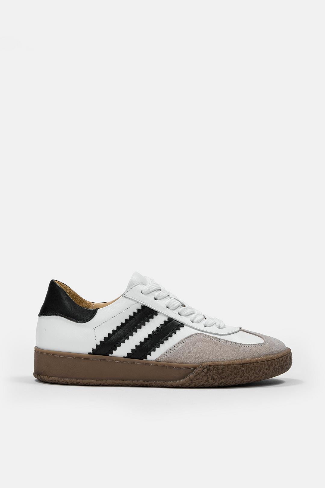 Sasha Beyaz Hakiki Deri Kadın Sneaker