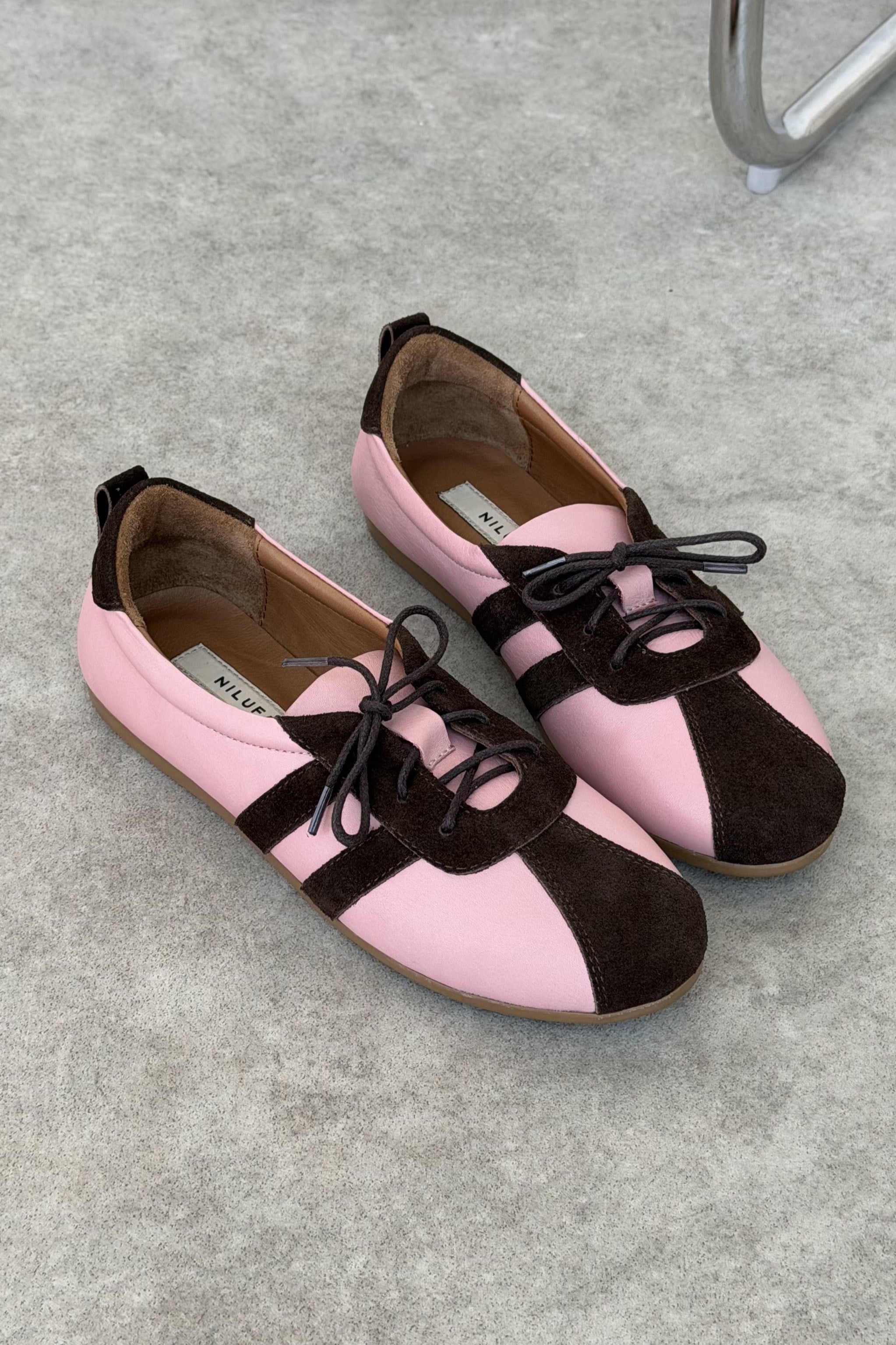 Solea Pembe Hakiki Deri Kadın Sneaker