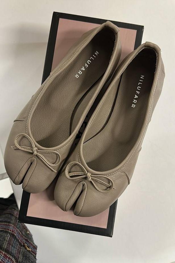 Tonya Vizon Hakiki Deri Kadın Babet