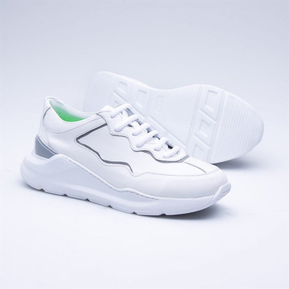 Wanda Women's White Leather Sneakers