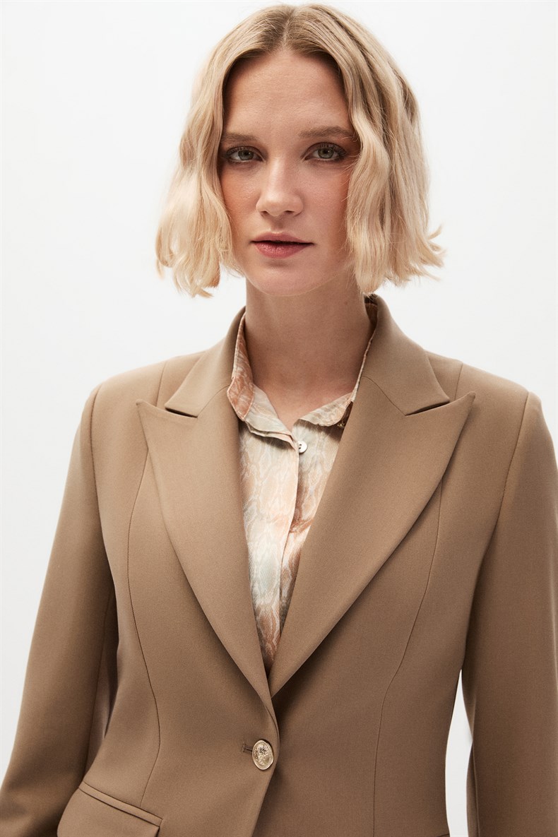 Bej Blazer Ceket