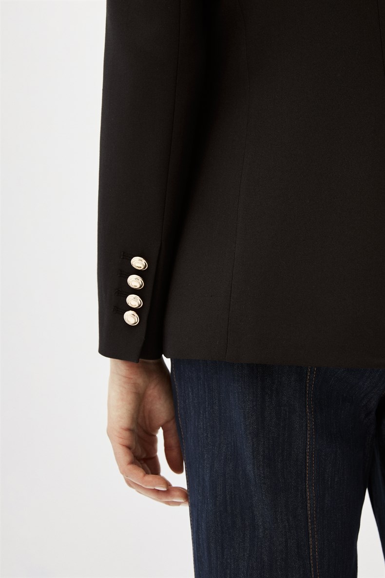 Fularlı Blazer Ceket