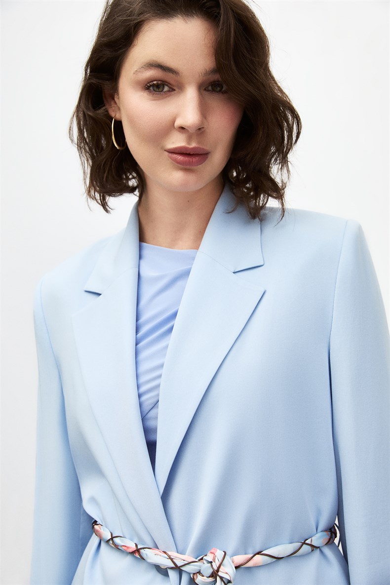 Fularlı Blazer Ceket
