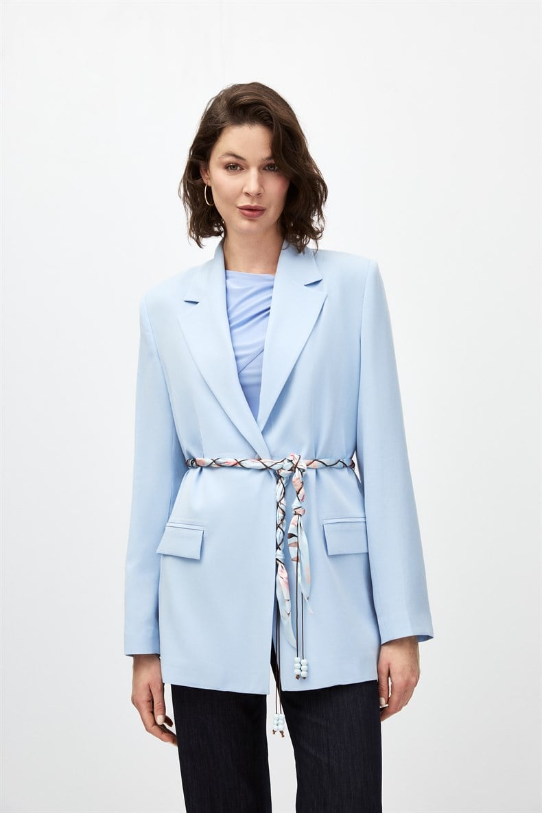 Fularlı Blazer Ceket