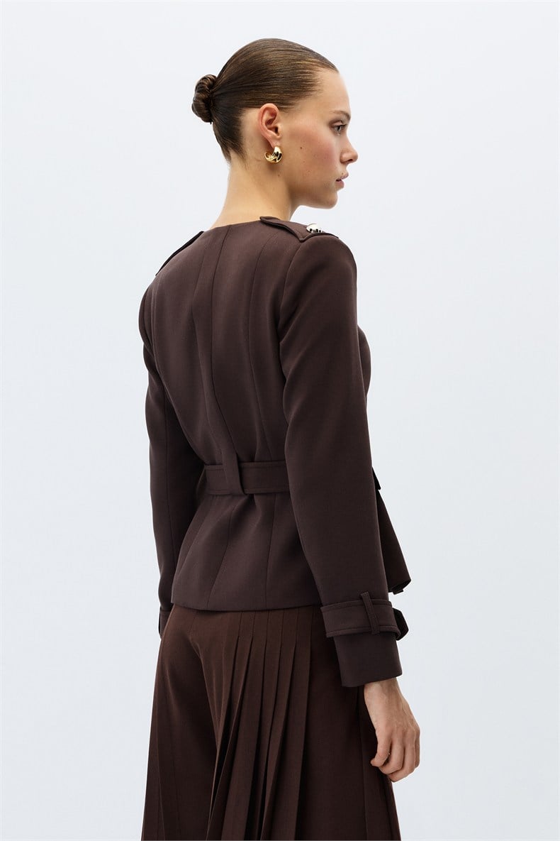 Kruvaze blazer ceket