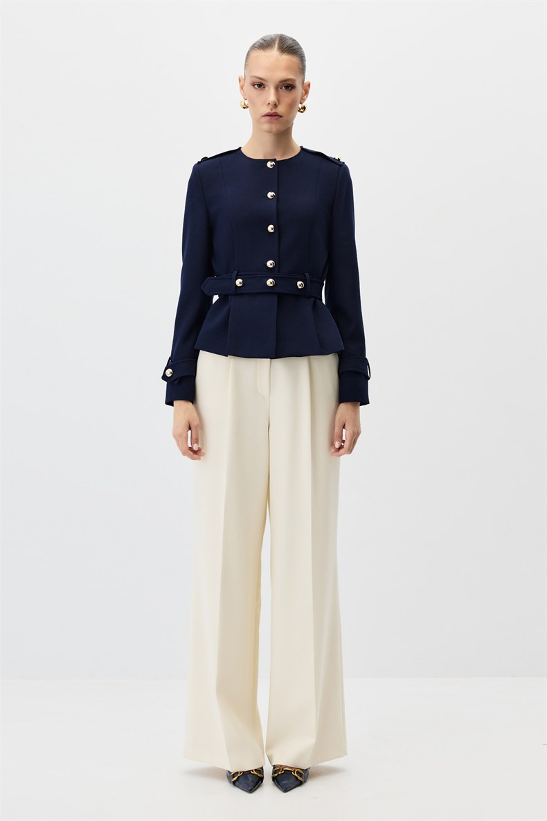 Apoletli blazer ceket