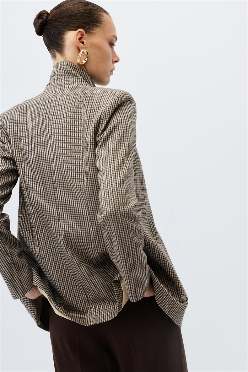 Kazayağı blazer ceket