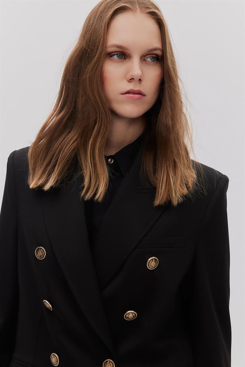 DİKİŞ DETAYLI KRUVAZE BLAZER PANTOLON TAKIM