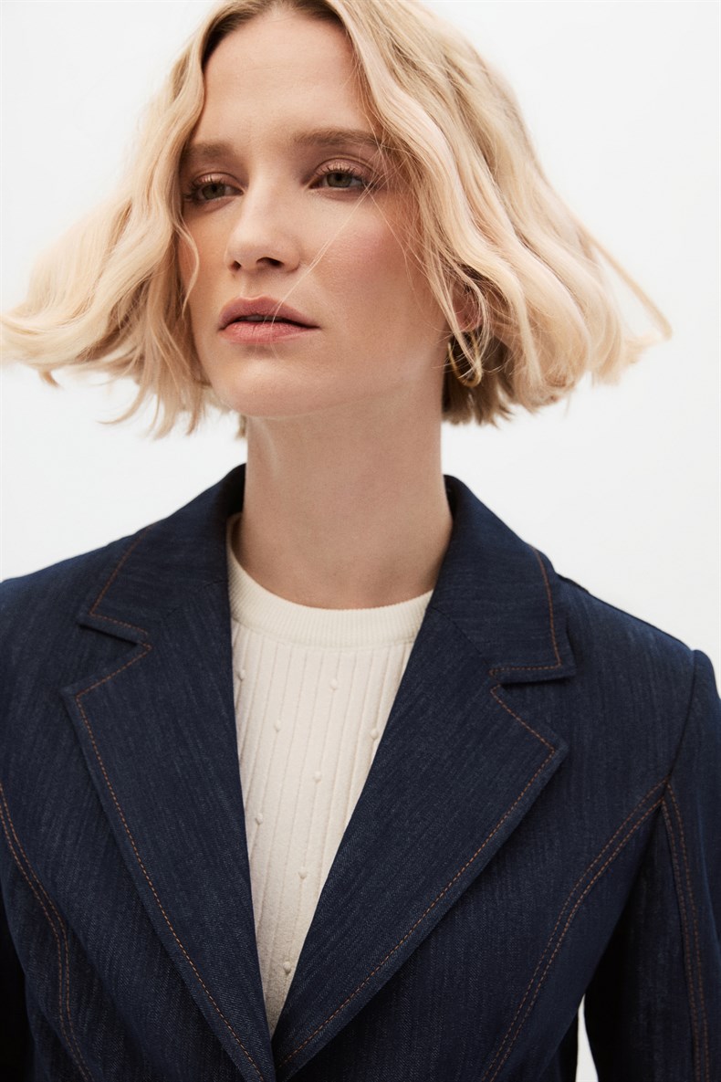 Dikişli Denim Takım