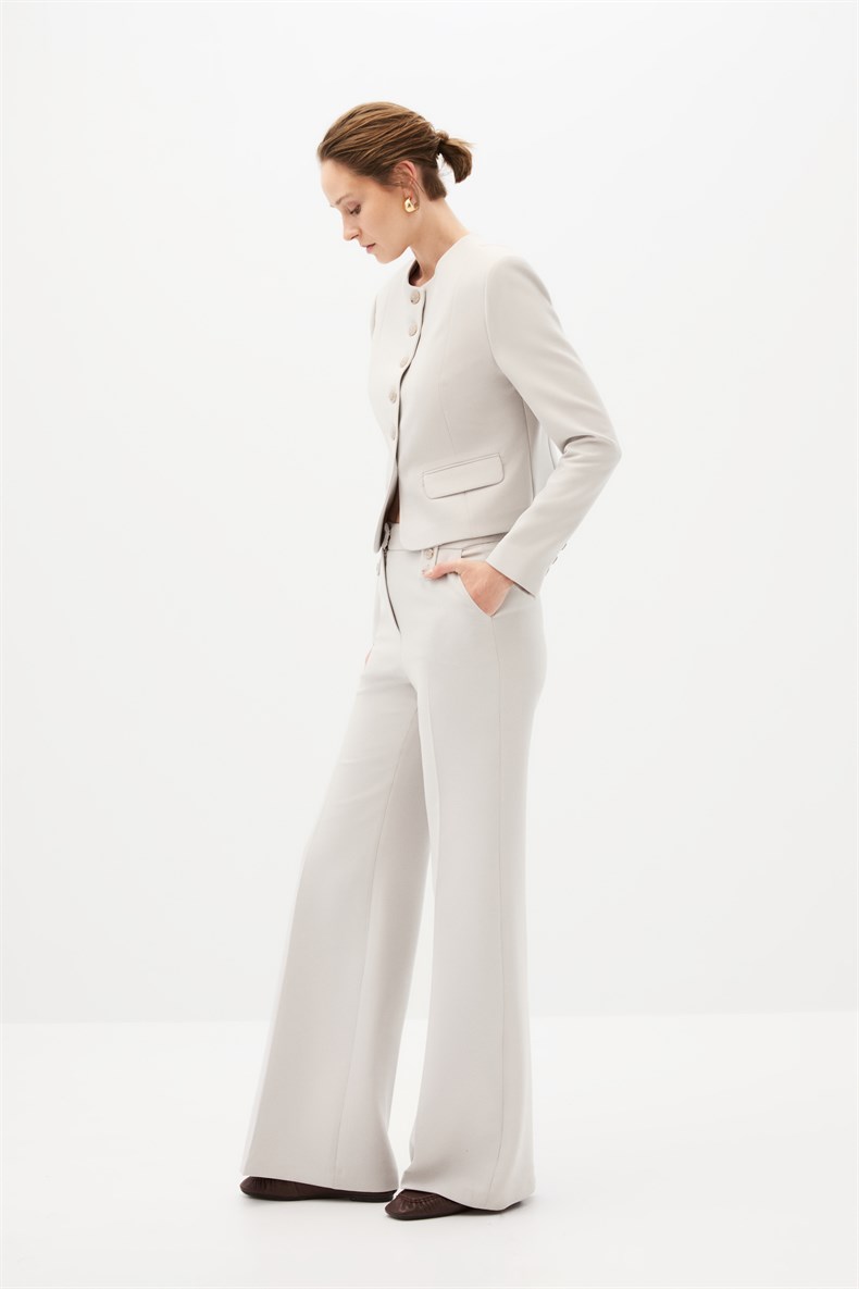 Taş Rengi Ceket Pantolon Takım