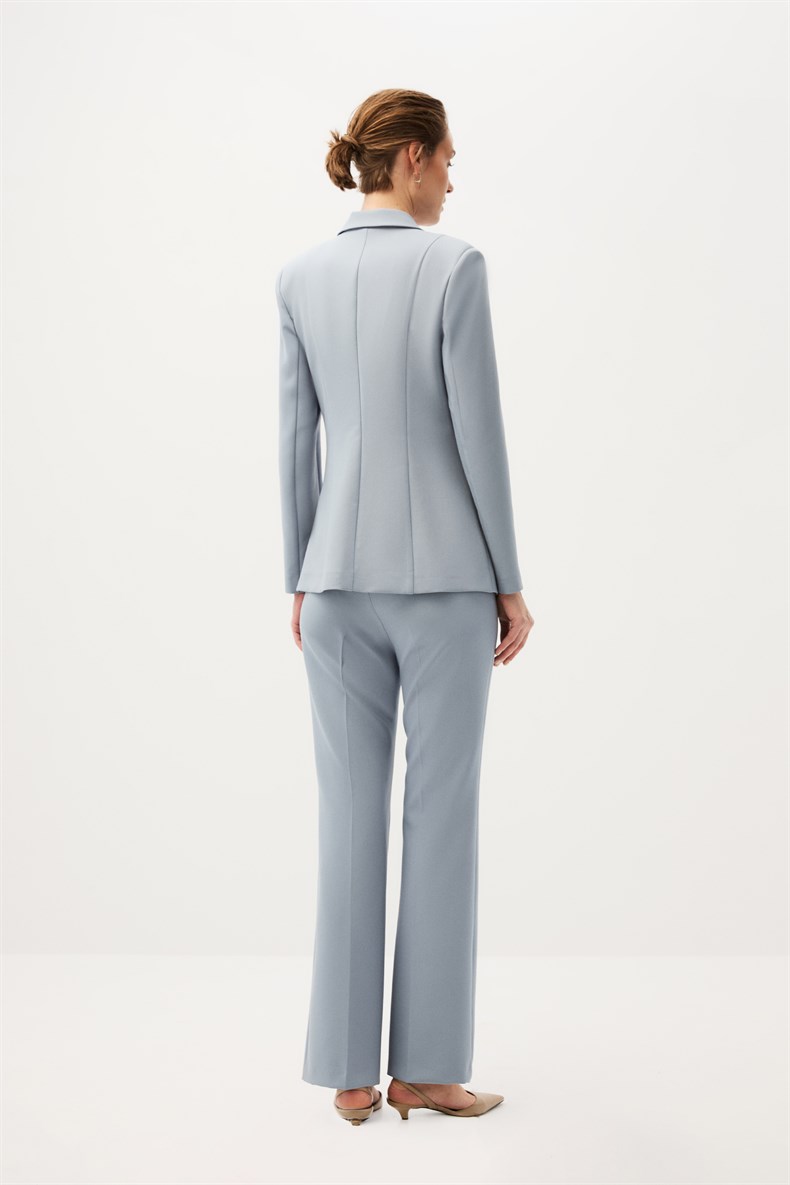 Mavi Blazer Ceket Takım