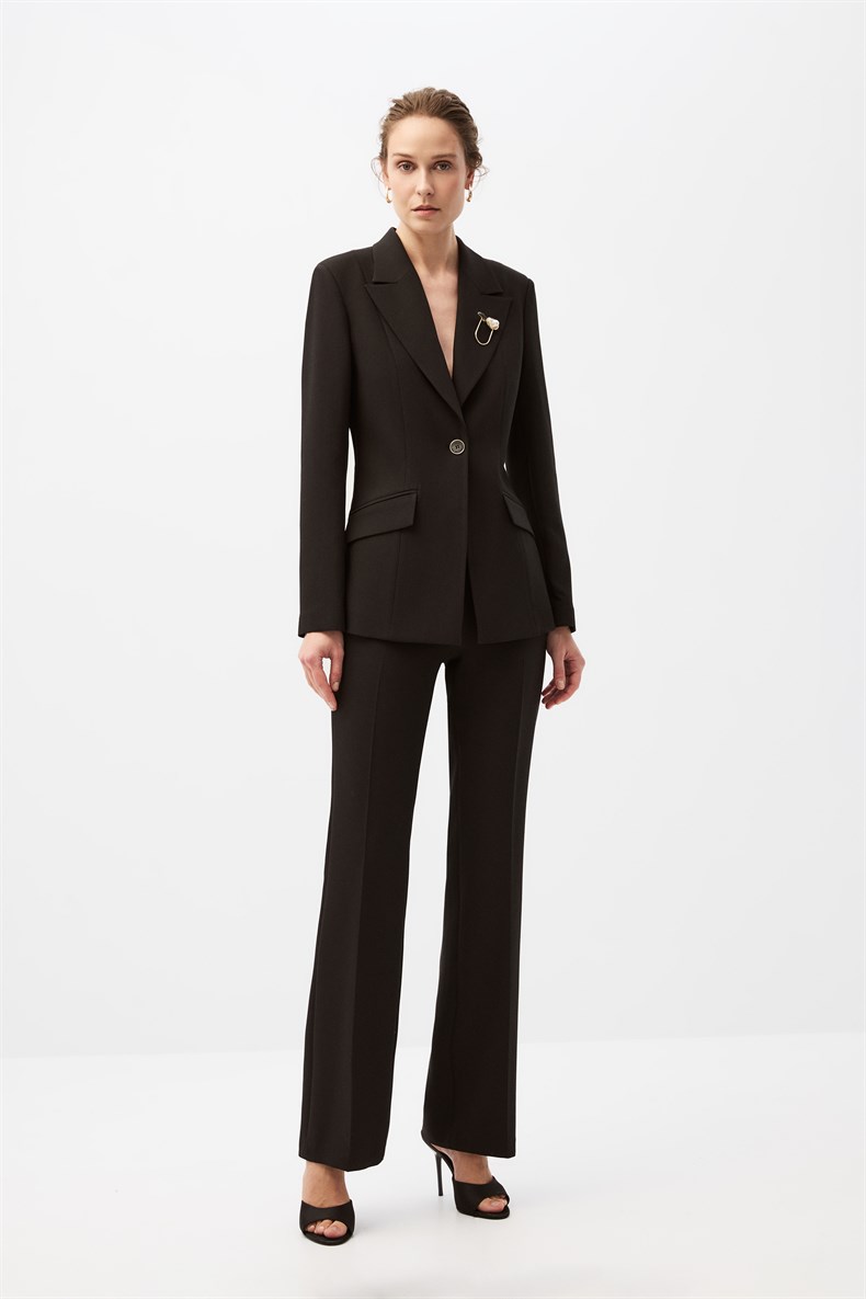 Siyah Blazer Ceket Takım