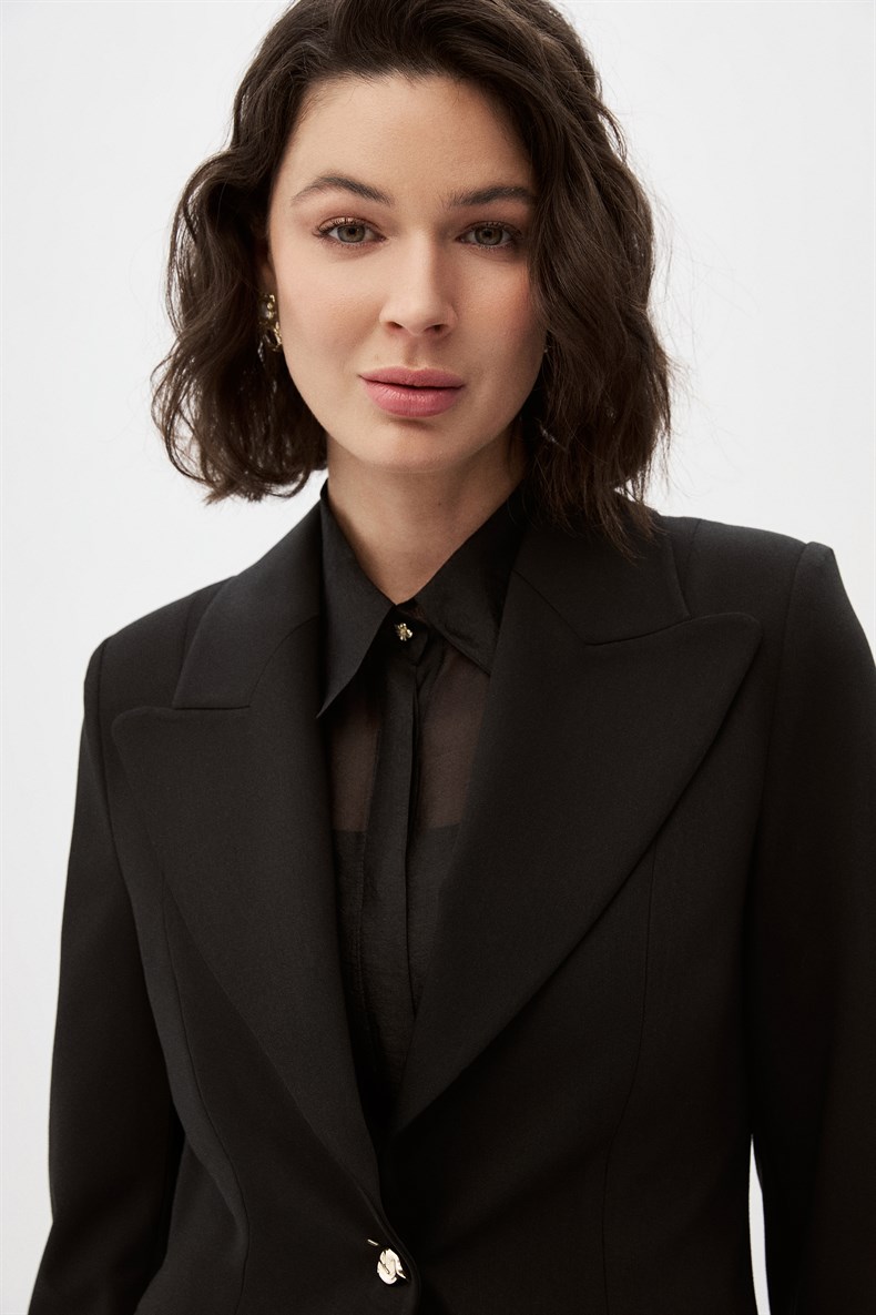 Siyah Blazer Ceket Takım