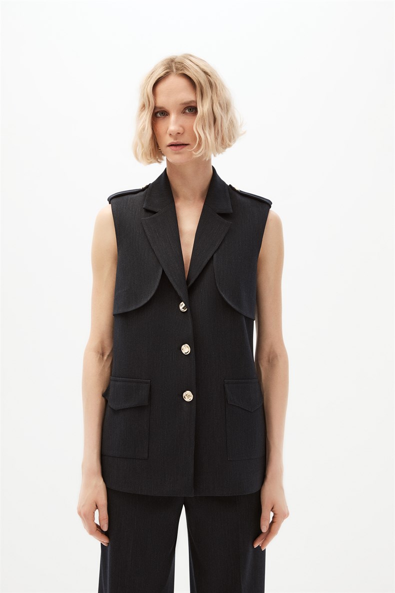 Apoletli Yelek Takım