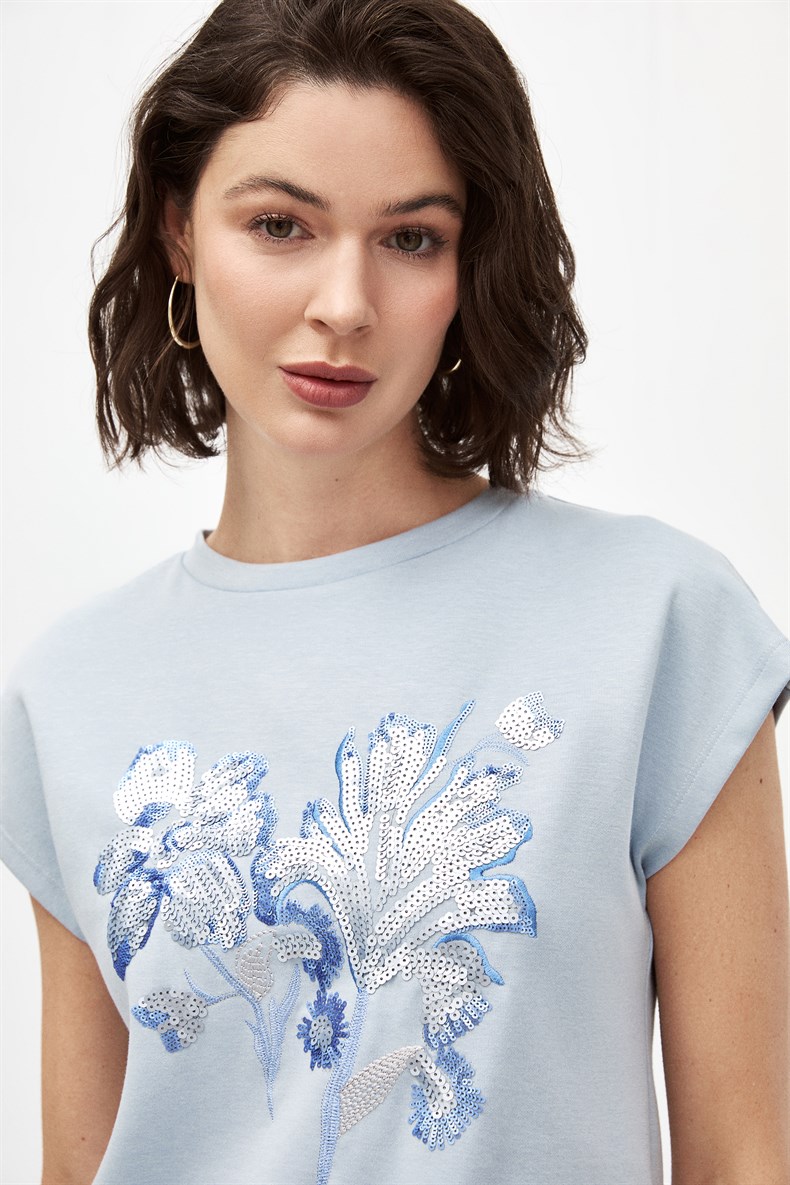 Nakışlı Bluz Takım