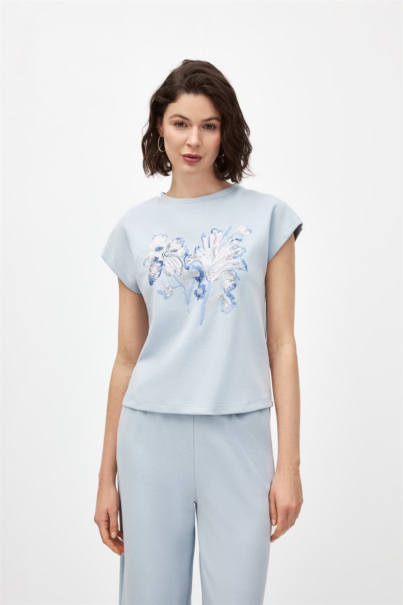 Nakışlı Bluz Takım