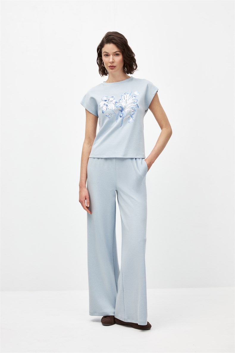 Nakışlı Bluz Takım