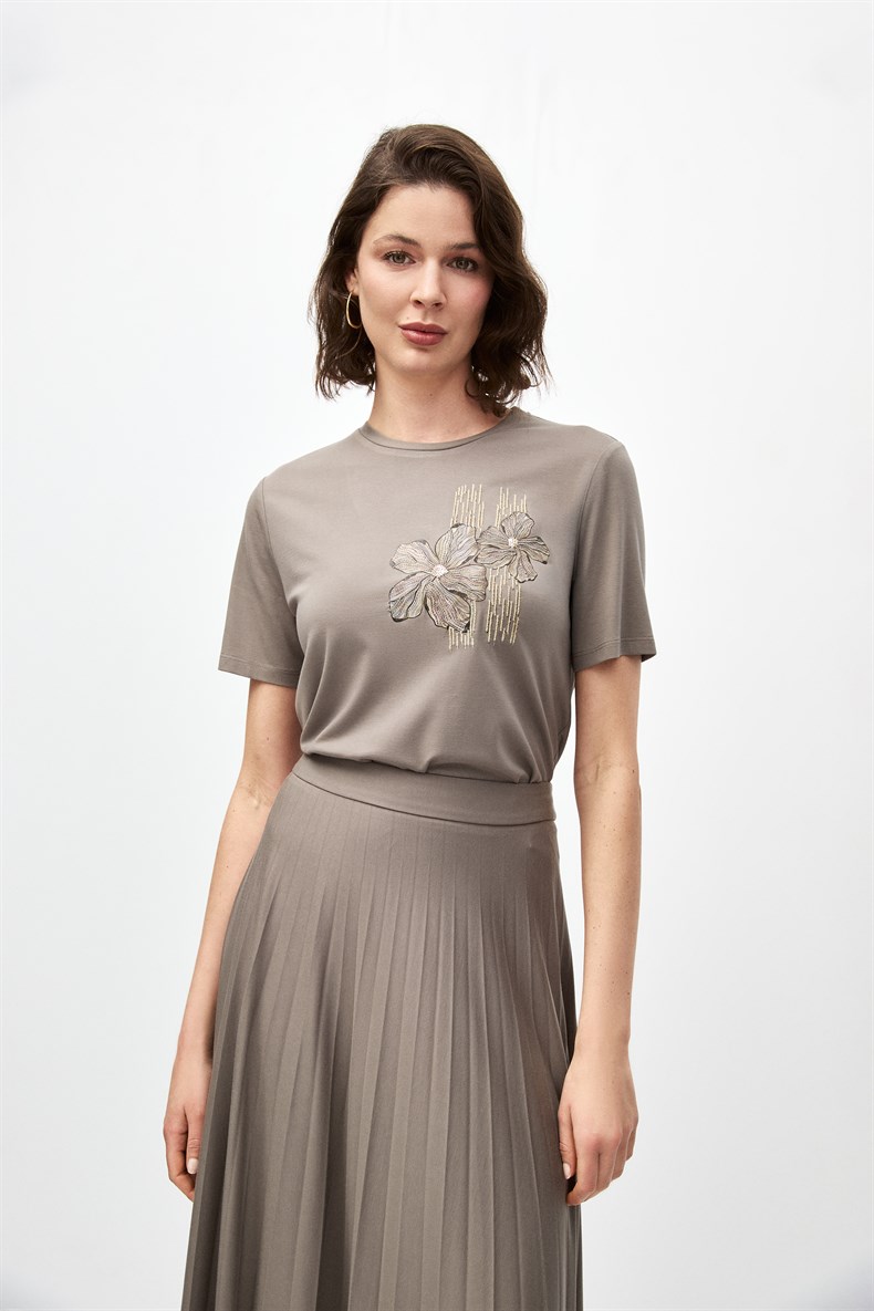 Baskılı Bluz Takım