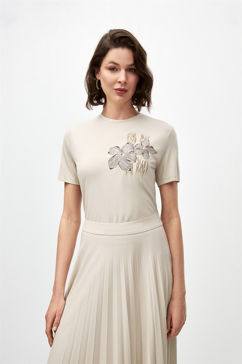 Baskılı Bluz Takım