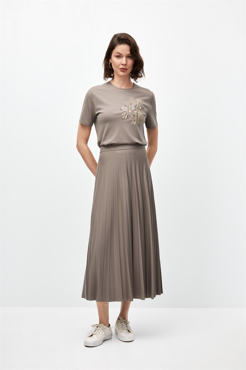 Baskılı Bluz Takım