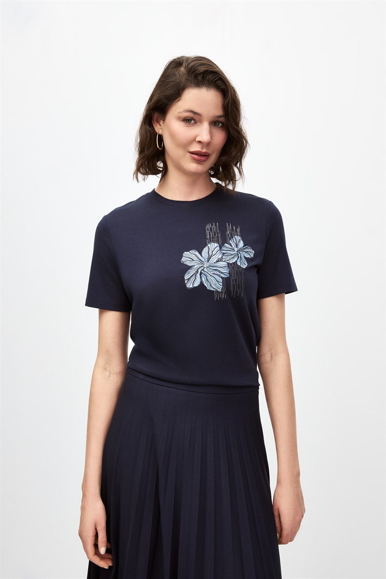 Baskılı Bluz Takım