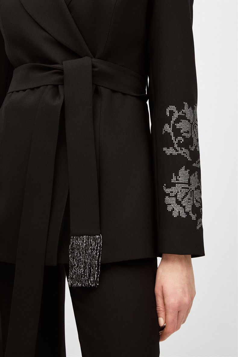 Nakışlı Blazer Takım