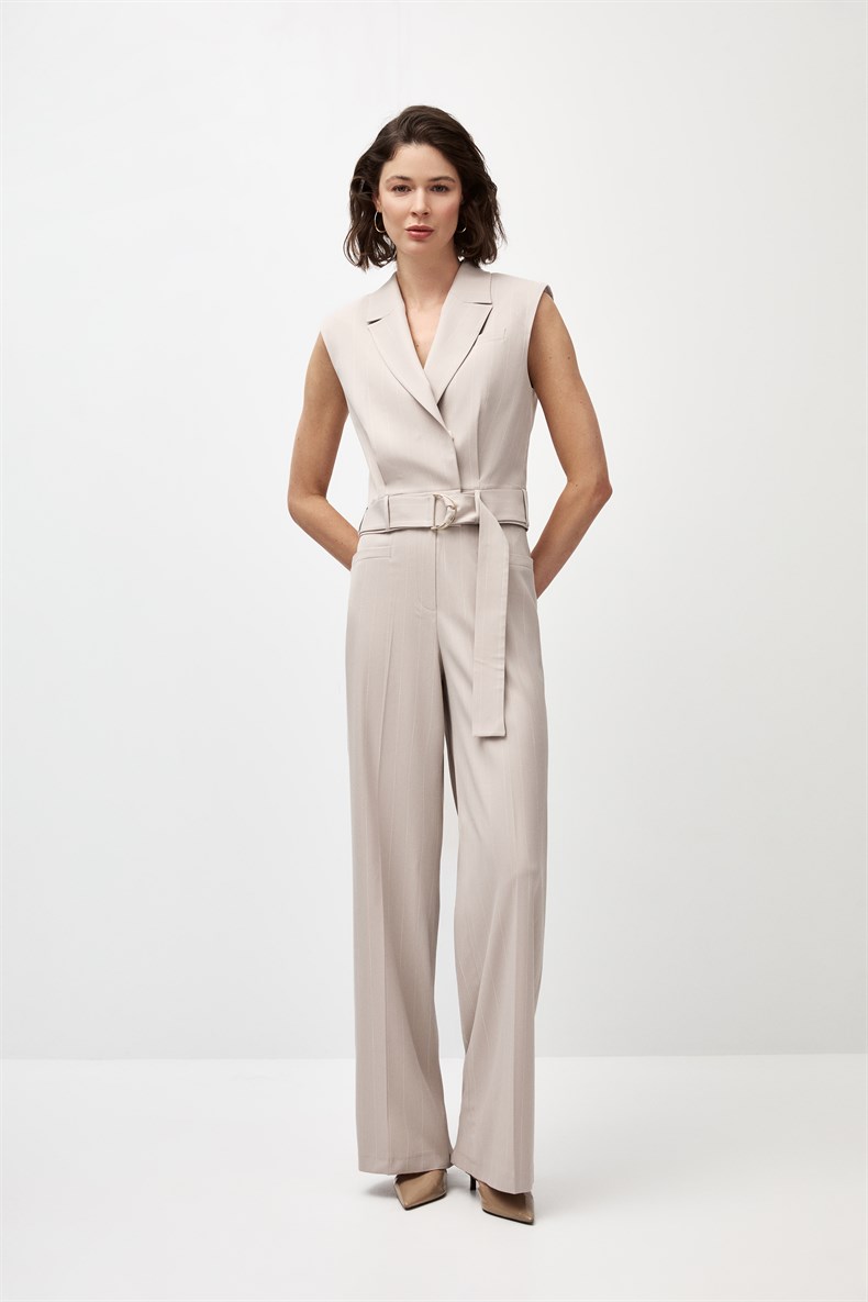 Çizgili Yelek Takım