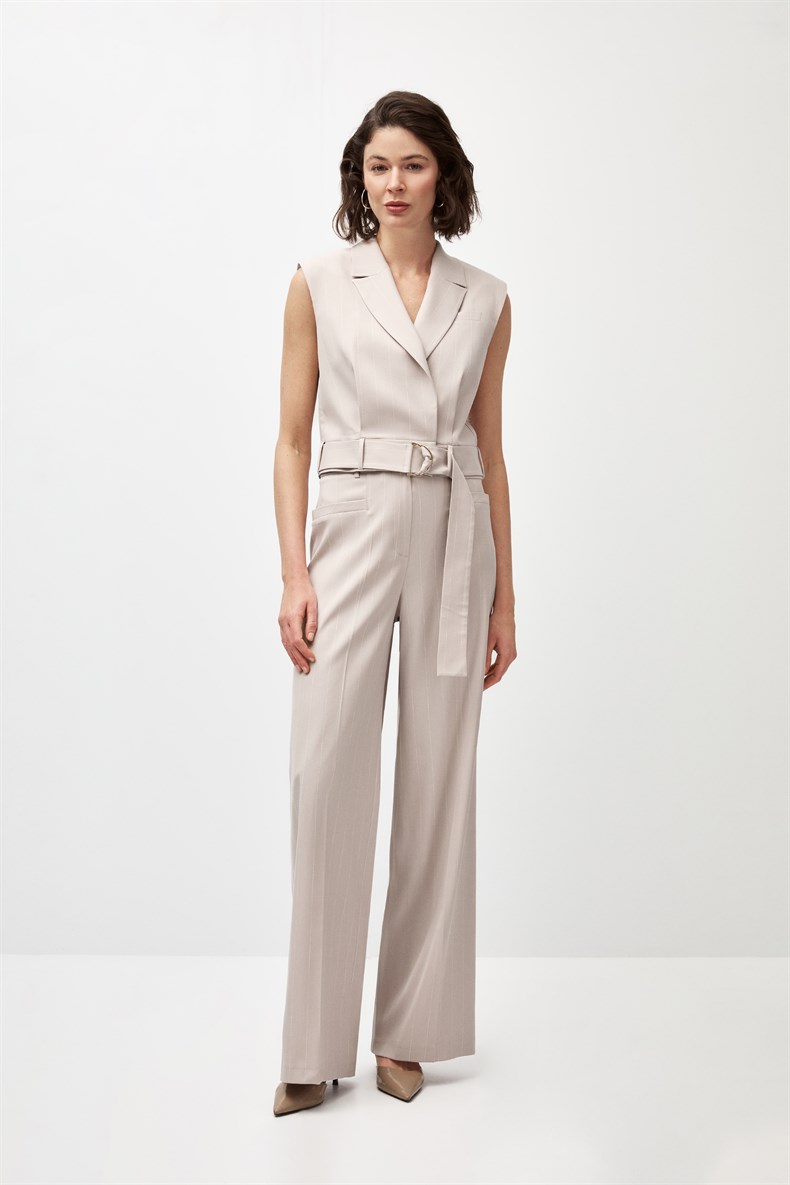 Çizgili Yelek Takım