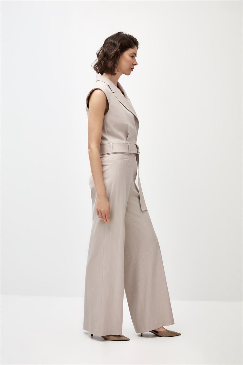 Çizgili Yelek Takım