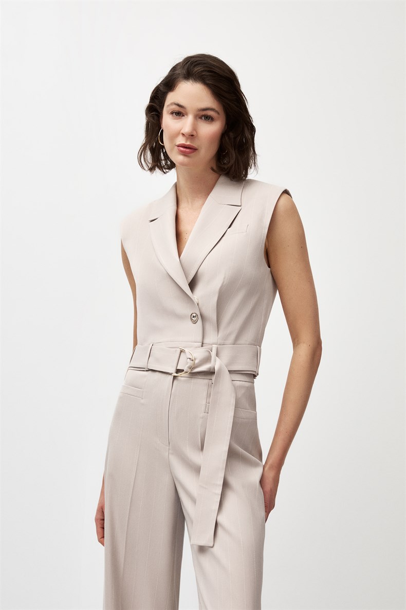 Çizgili Yelek Takım