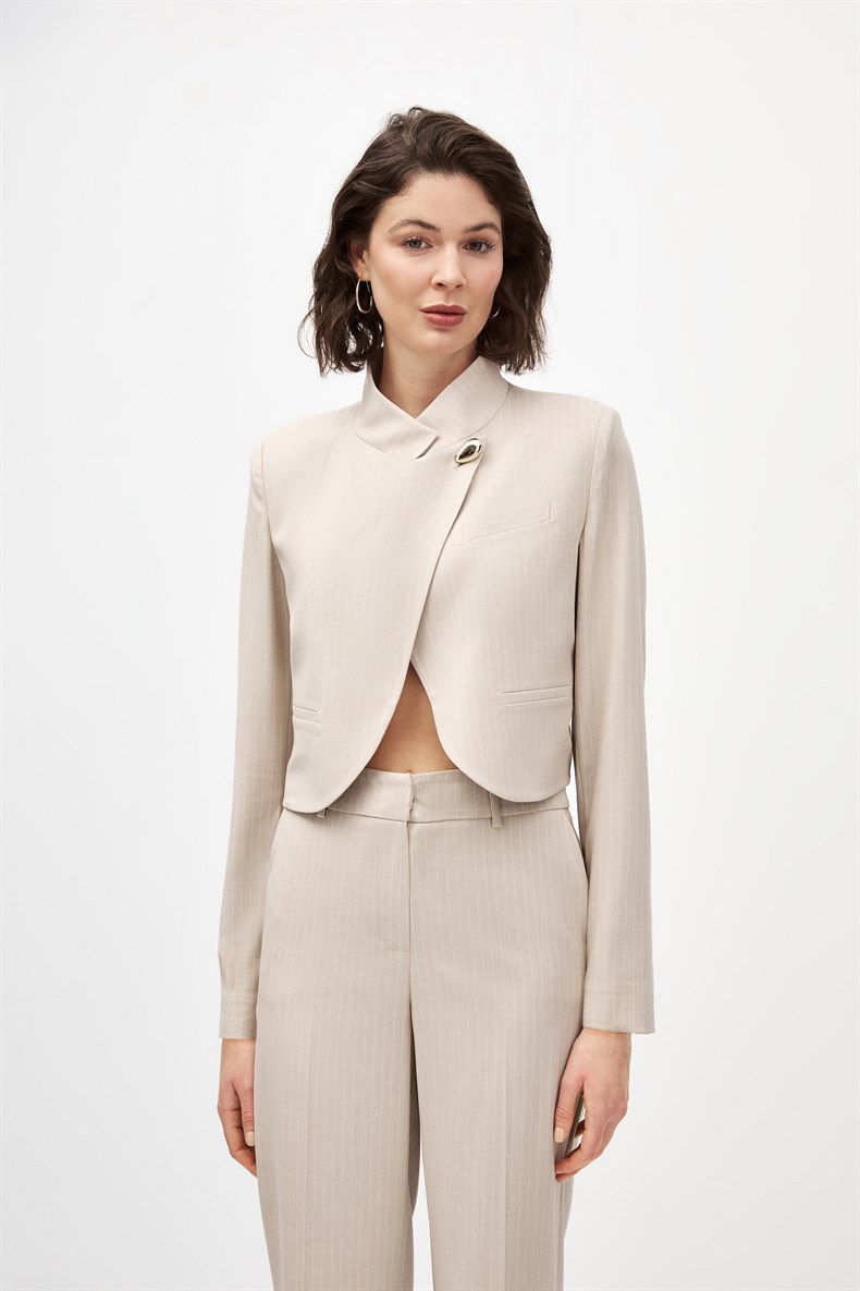Çizgili Ceket Takım