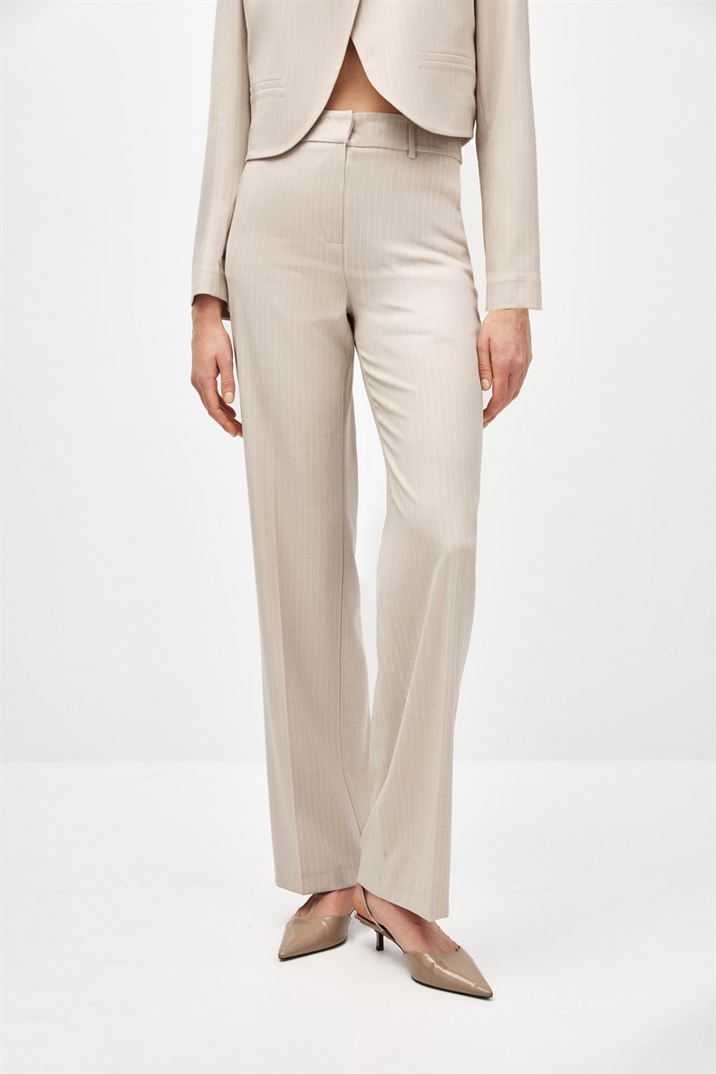 Çizgili Ceket Takım