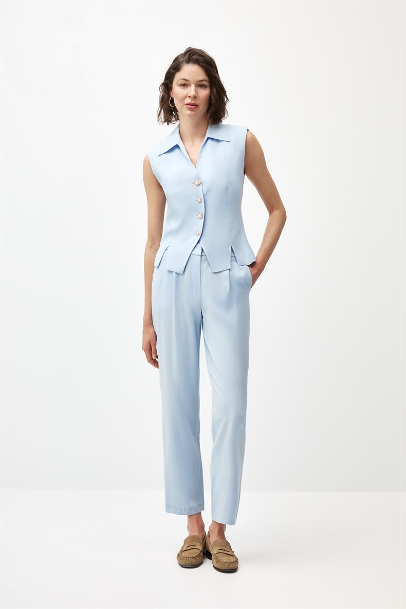 Yırtmaçlı Yelek Takım