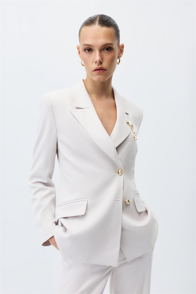 Kruvaze blazer ceket takım