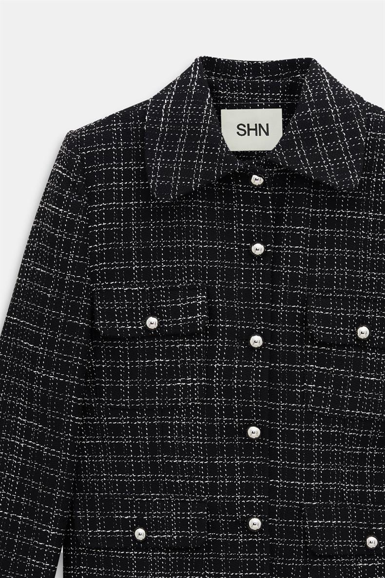 4 CEPLİ EKOSE BLAZER ETEK TAKIM
