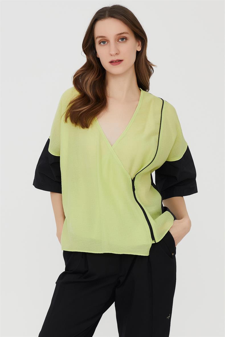 FERMUARLI COLORBLOCK BLUZ