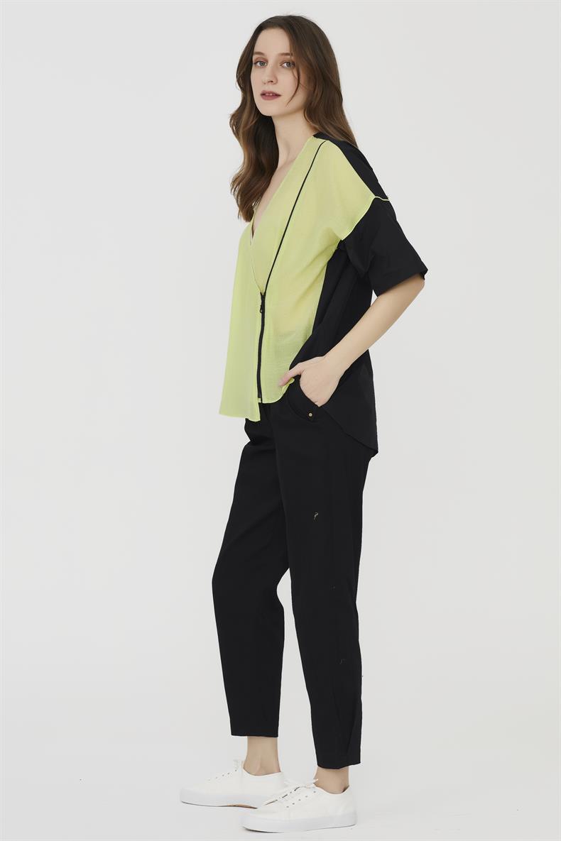 FERMUARLI COLORBLOCK BLUZ