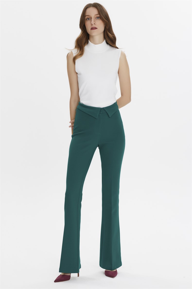 WAIST DETAILED SPANISH TROUSERS