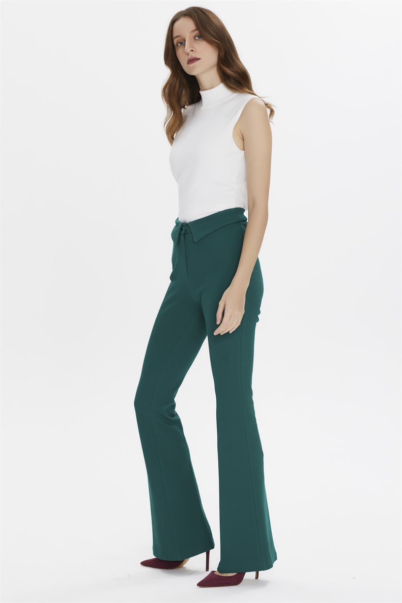 WAIST DETAILED SPANISH TROUSERS