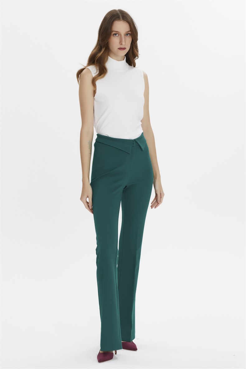 WAIST DETAILED SPANISH TROUSERS