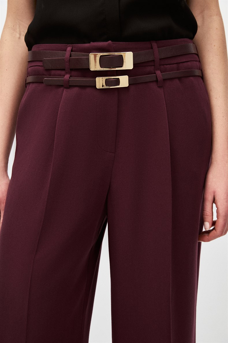 Çift Kemerli Pantolon