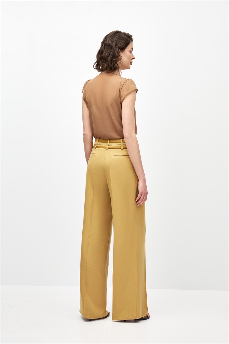 Çift Kemerli Pantolon