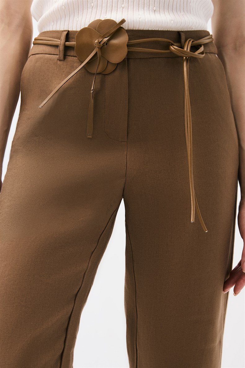 Biyeli Keten Pantolon