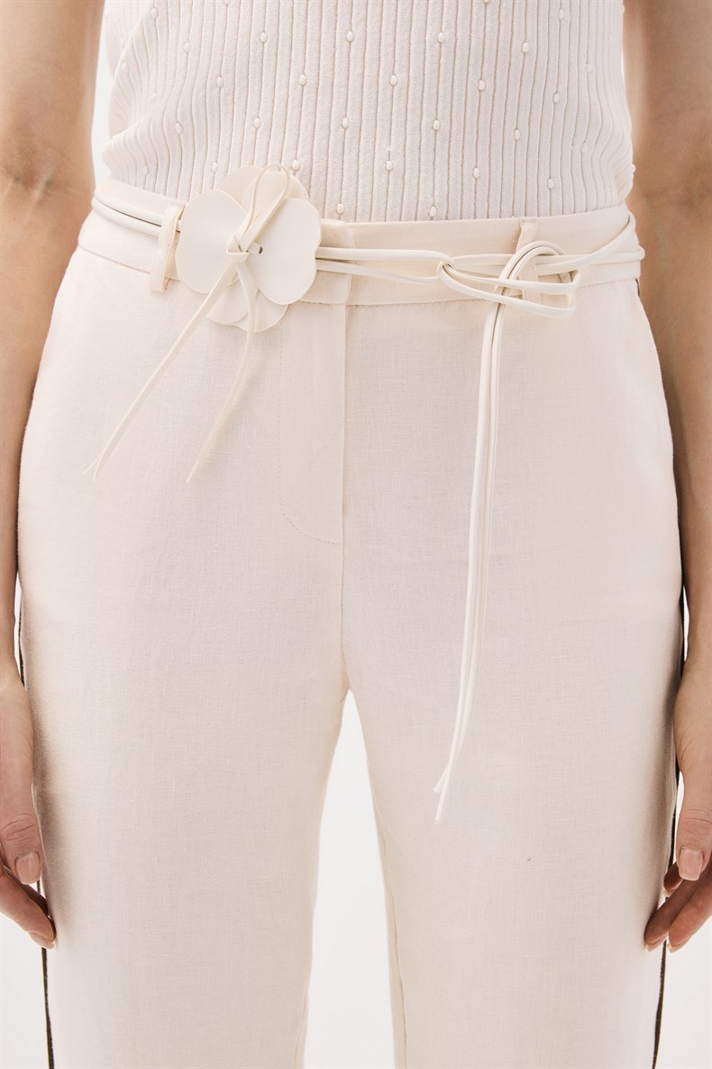 Biyeli Keten Pantolon