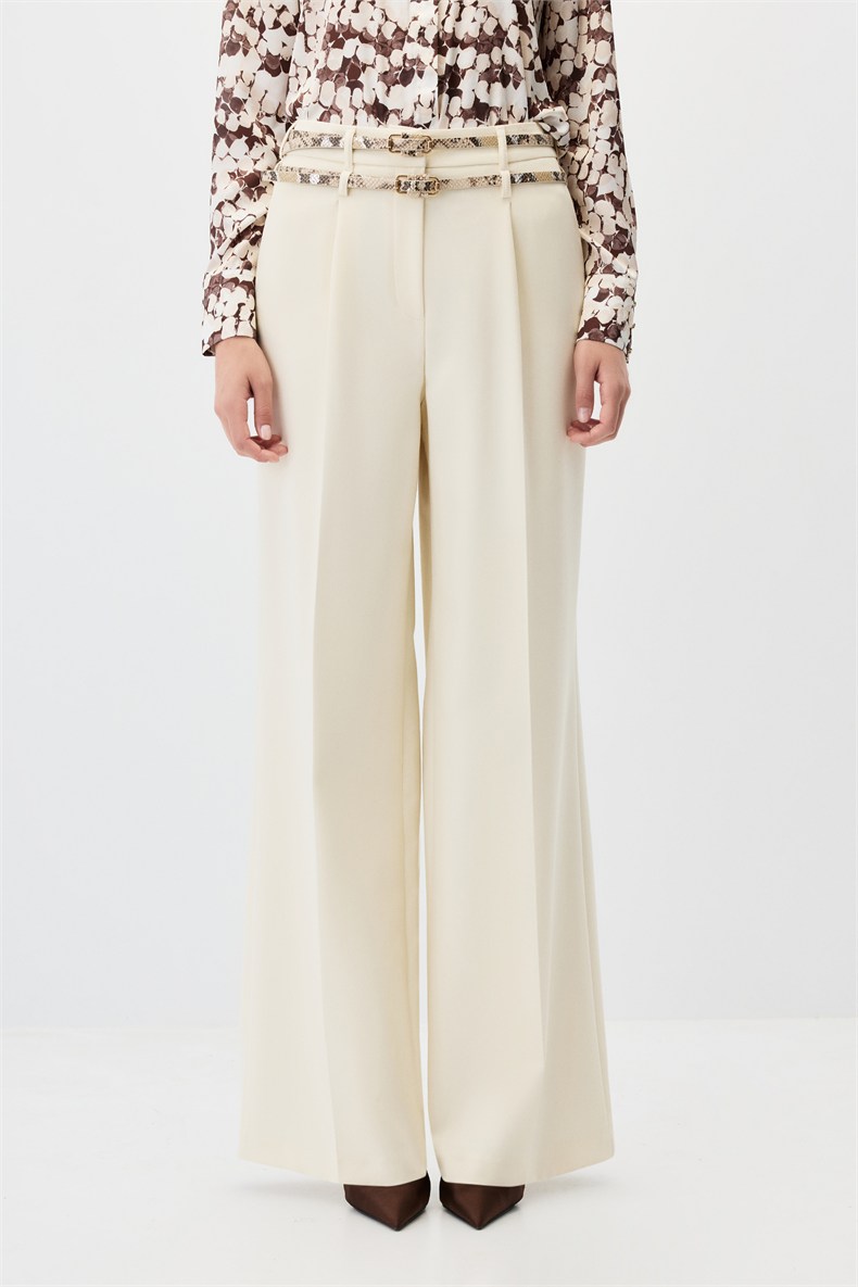Çift kemerli pantolon