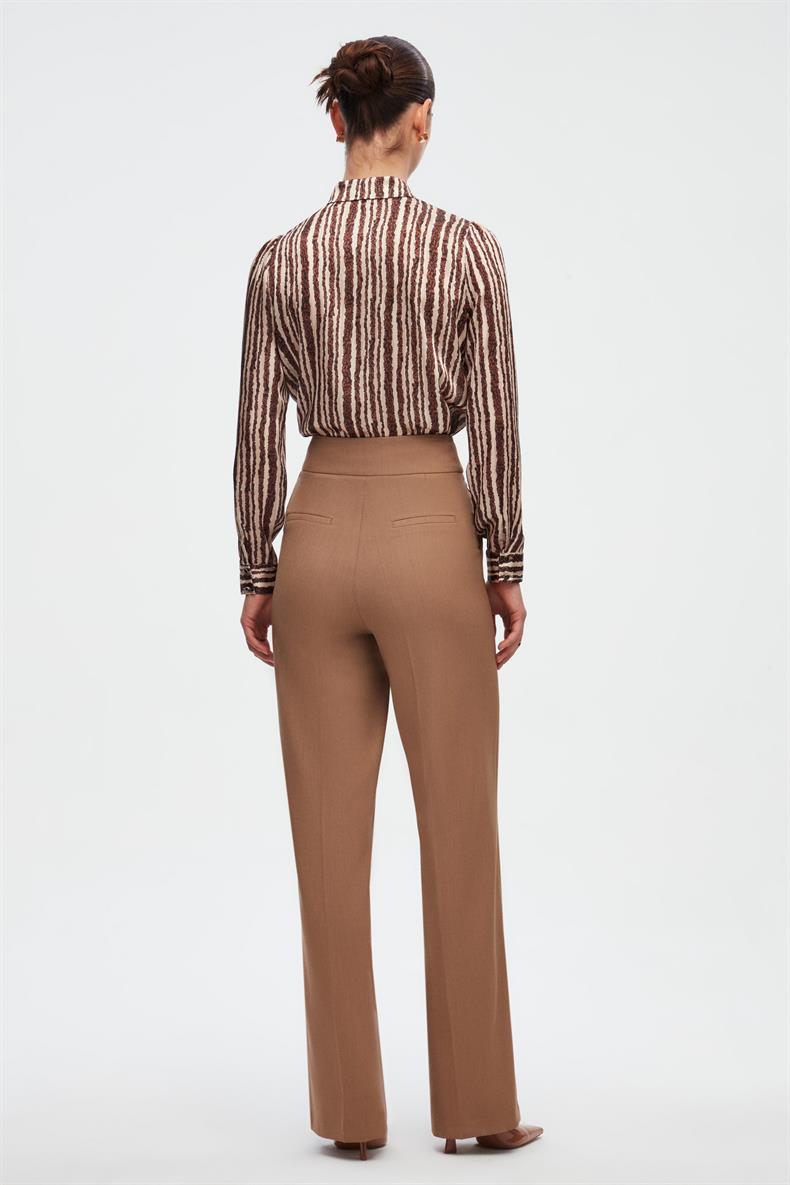CAMEL STRAIGHT FIT PANTOLON