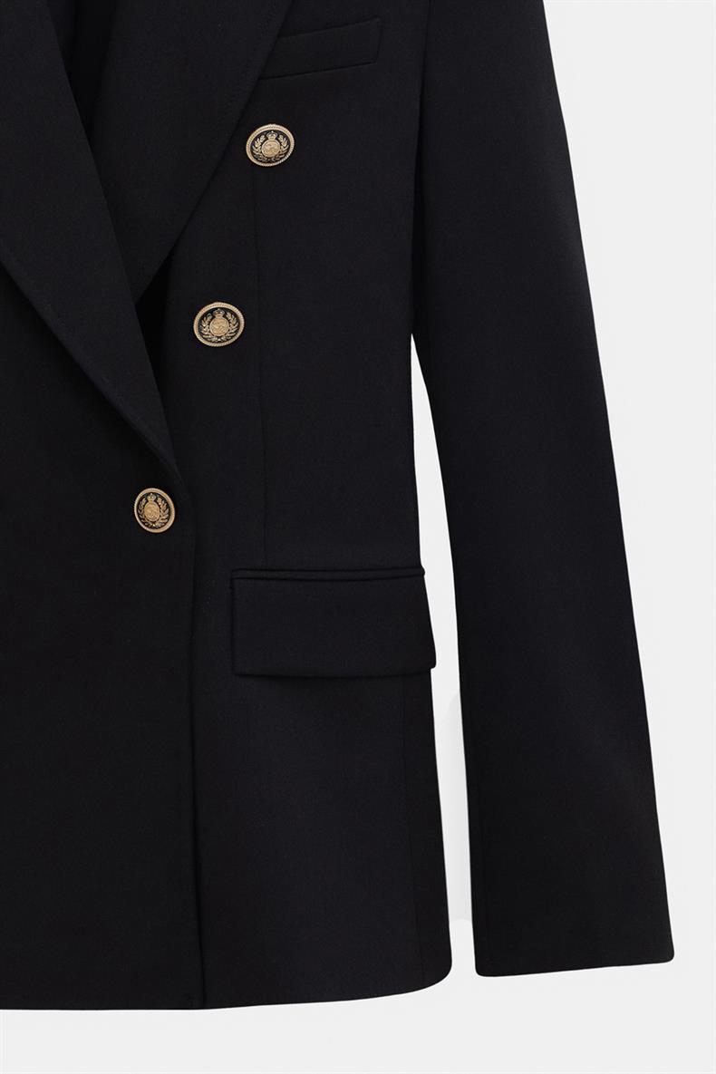DİKİŞ DETAYLI KRUVAZE BLAZER PANTOLON TAKIM